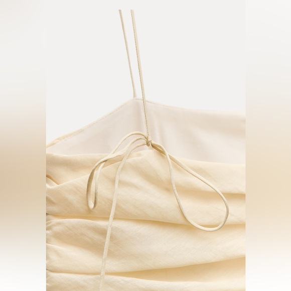 ZARA DRAPED MIDI DRESS ZW COLLECTION - Picture 10 of 10